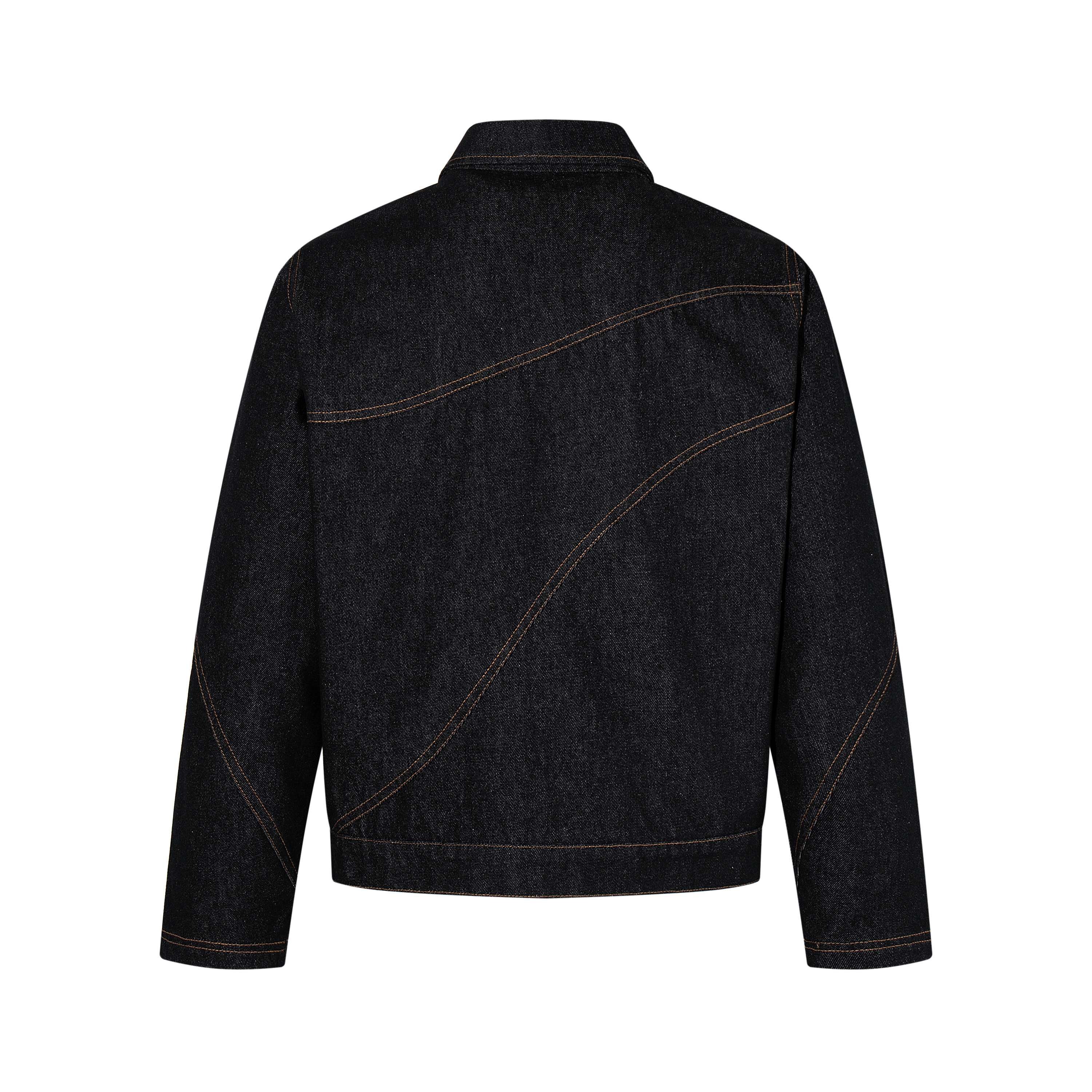 《S.V》立體曲線剪裁丹寧夾克