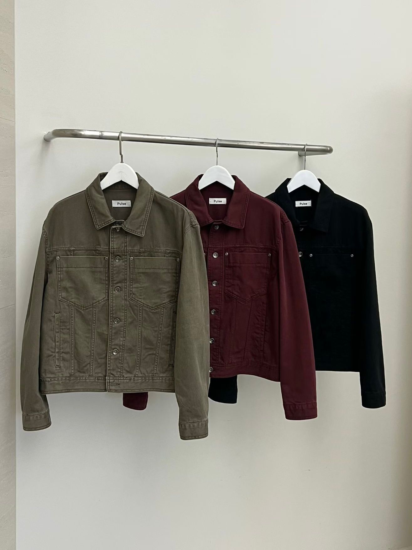 淨色反領開胸外套 PULSE-211JK