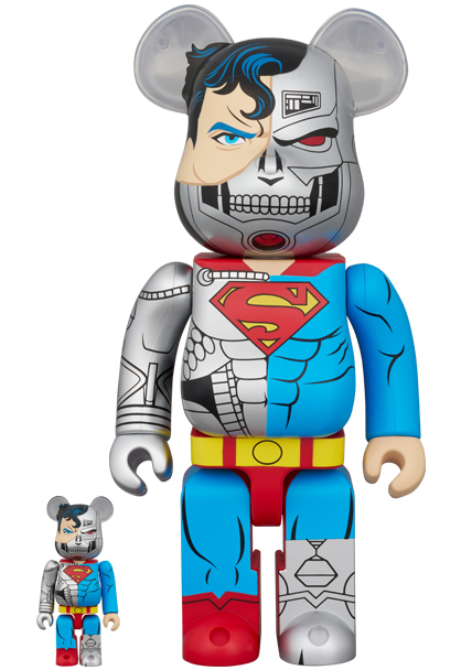 BEARBRICK CYBORG SUPERMAN 100％ & 400％