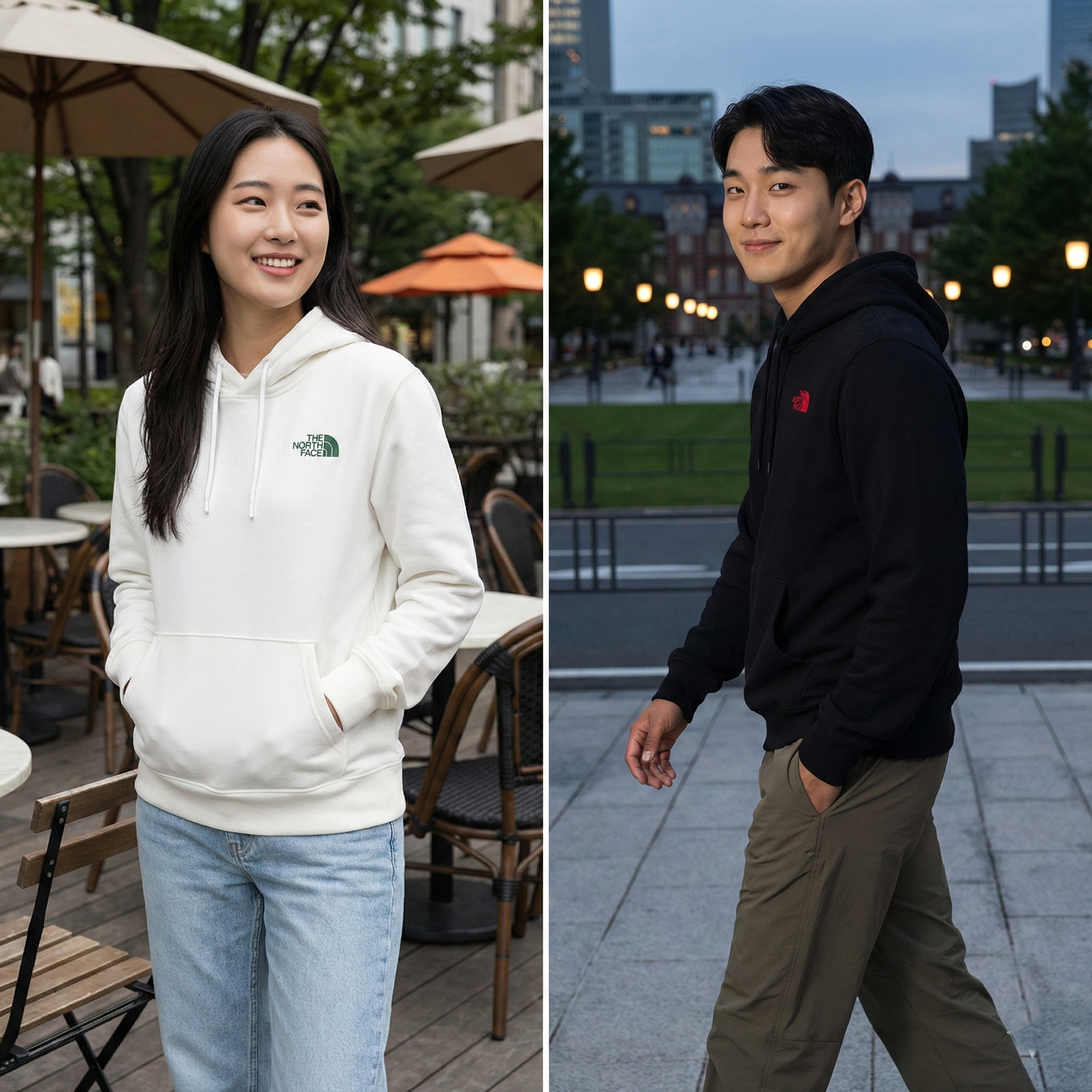 【預購】The North FaceMen H022320“系列「山林圖騰」印花連帽衛衣