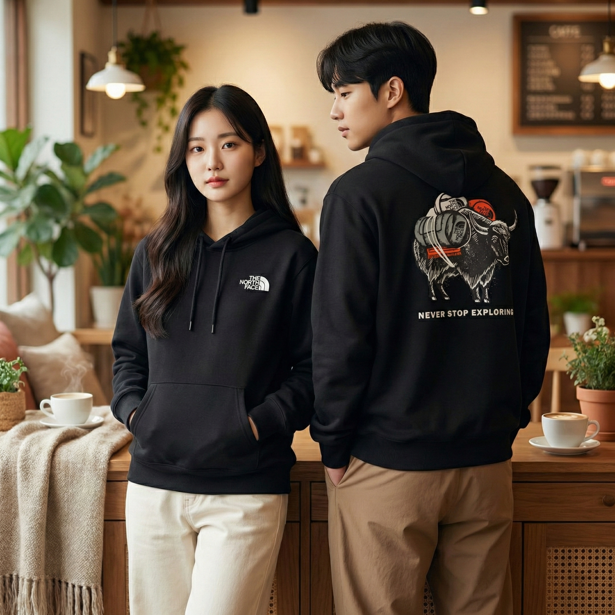 【預購】The North FaceMen H022317 Evolution 系列 Vault 三圖層組合印花連帽衛衣