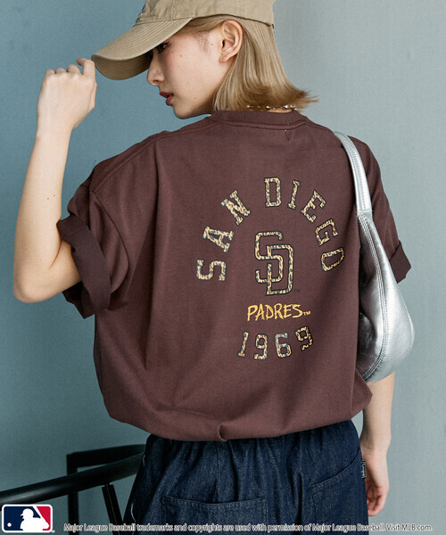 日本 MLB x Publux 別注 Leopard Logo T-Shirt