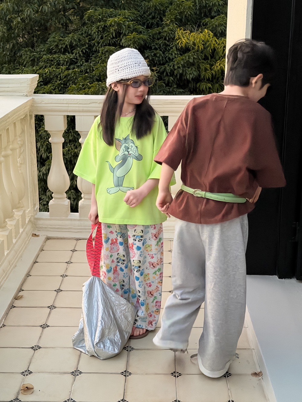 遮眼貓貓寬鬆上衣