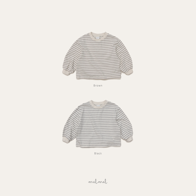 細條紋羅紋上衣