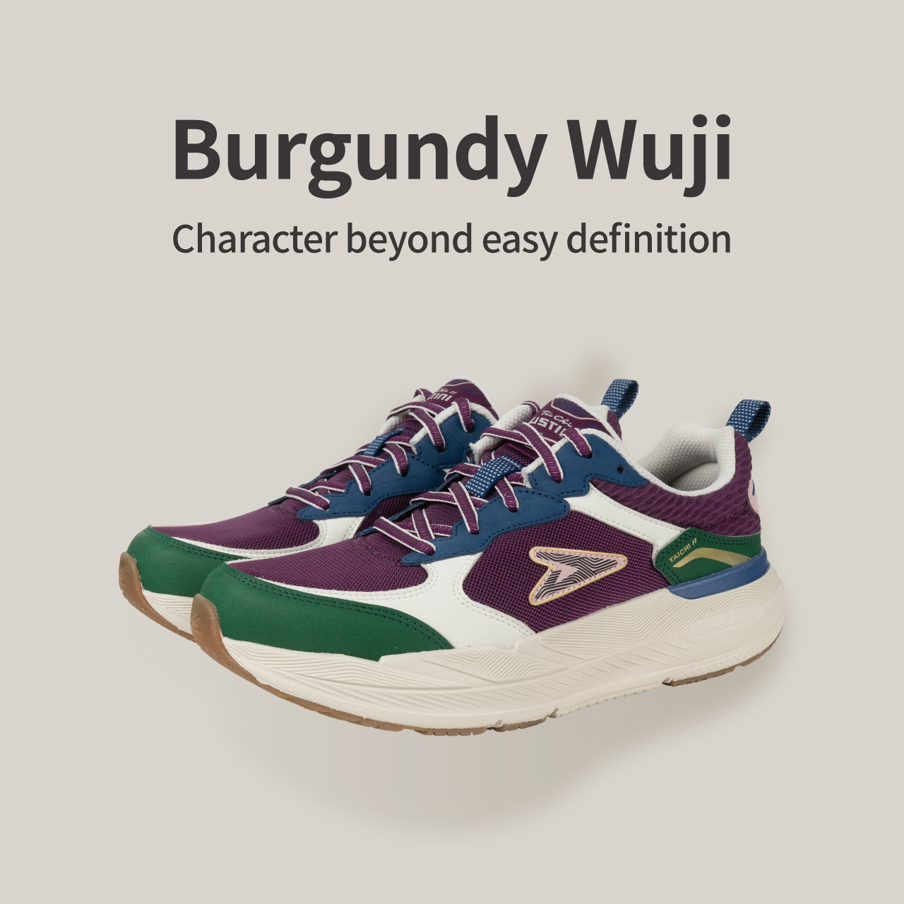 USTINI Wuji Earthing Shoes Burgundy Wuji