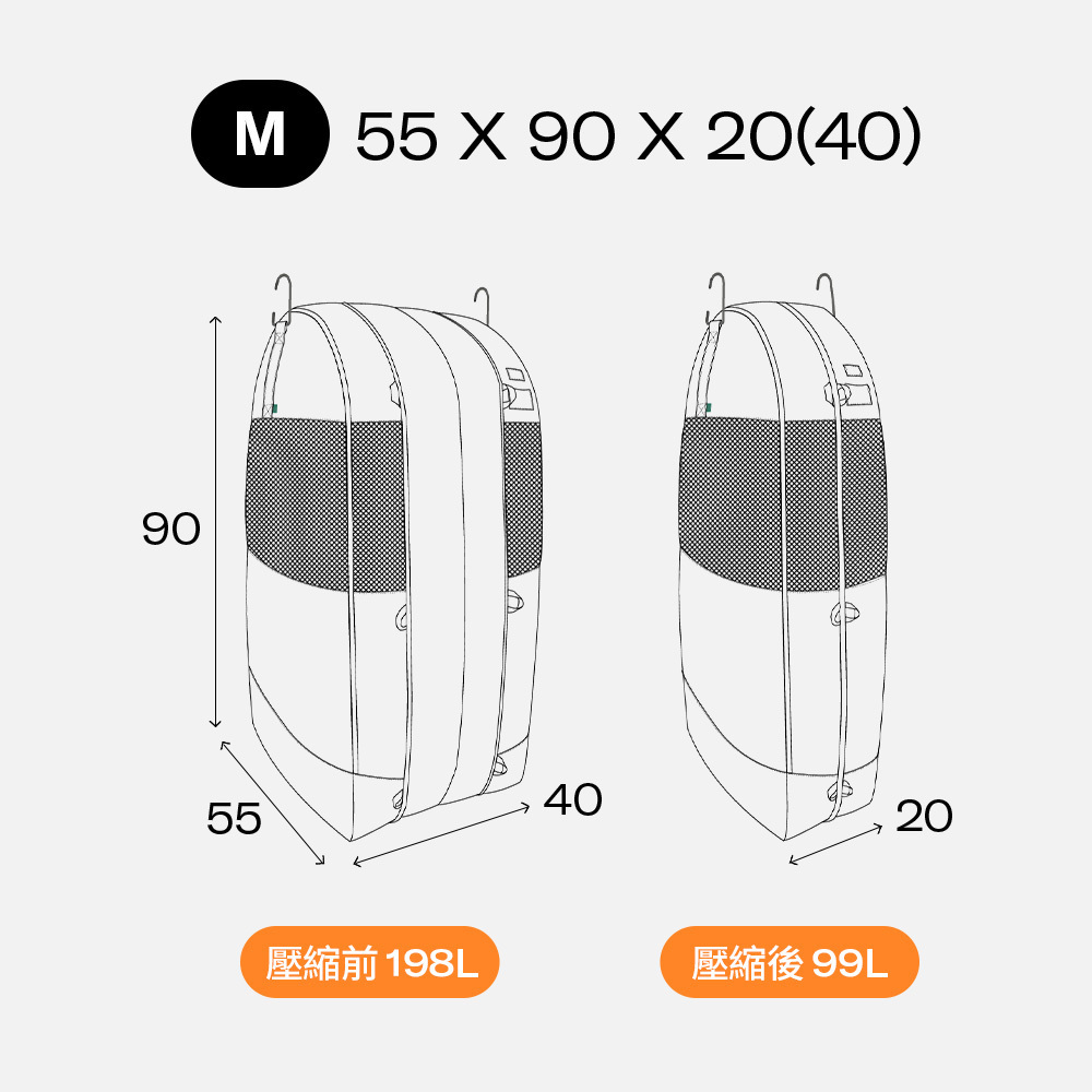 【官網】外套大衣極致壓縮收納包