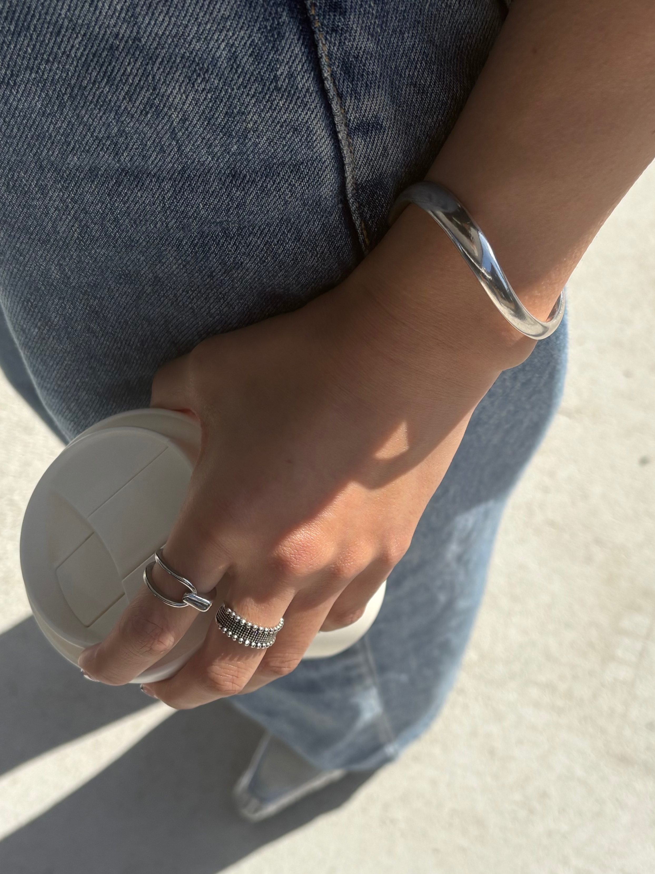 beads line wide ring