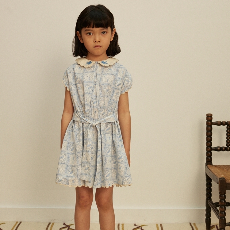 Apolina 復古花卉綁帶洋裝 MARJORIE DRESS - STUDIO FLORAL