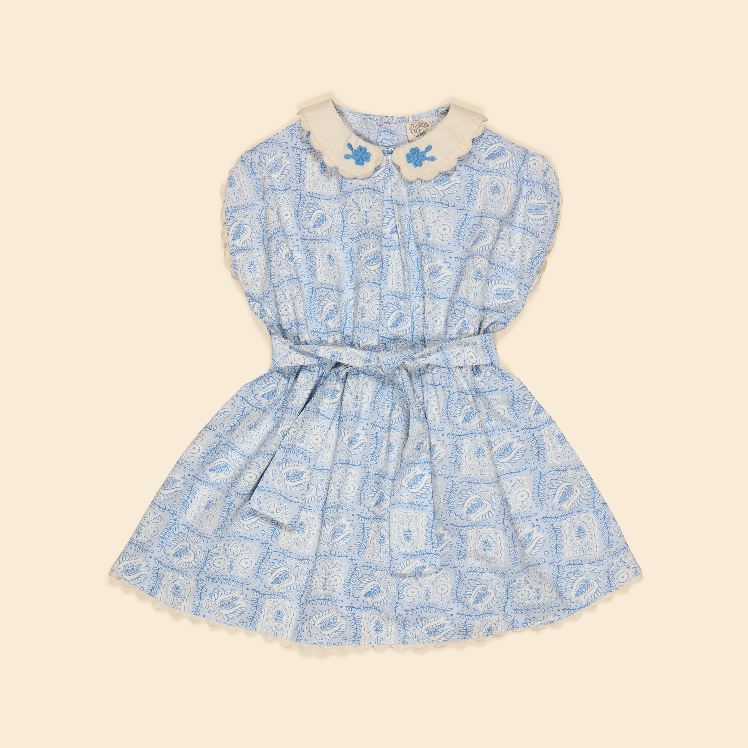 Apolina 復古花卉綁帶洋裝 MARJORIE DRESS - STUDIO FLORAL