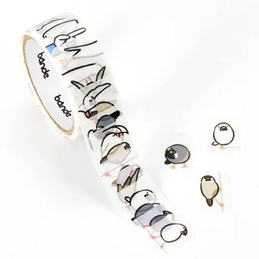 日本bande．手帳的居民系列 造型和紙貼紙膠帶卷 鳥 BDA819