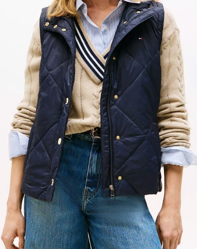 VO086 Tommy Hilfiger 鋪棉絎縫背心外套