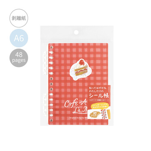 日本BGM．A6線圈扣環貼紙簿 三款