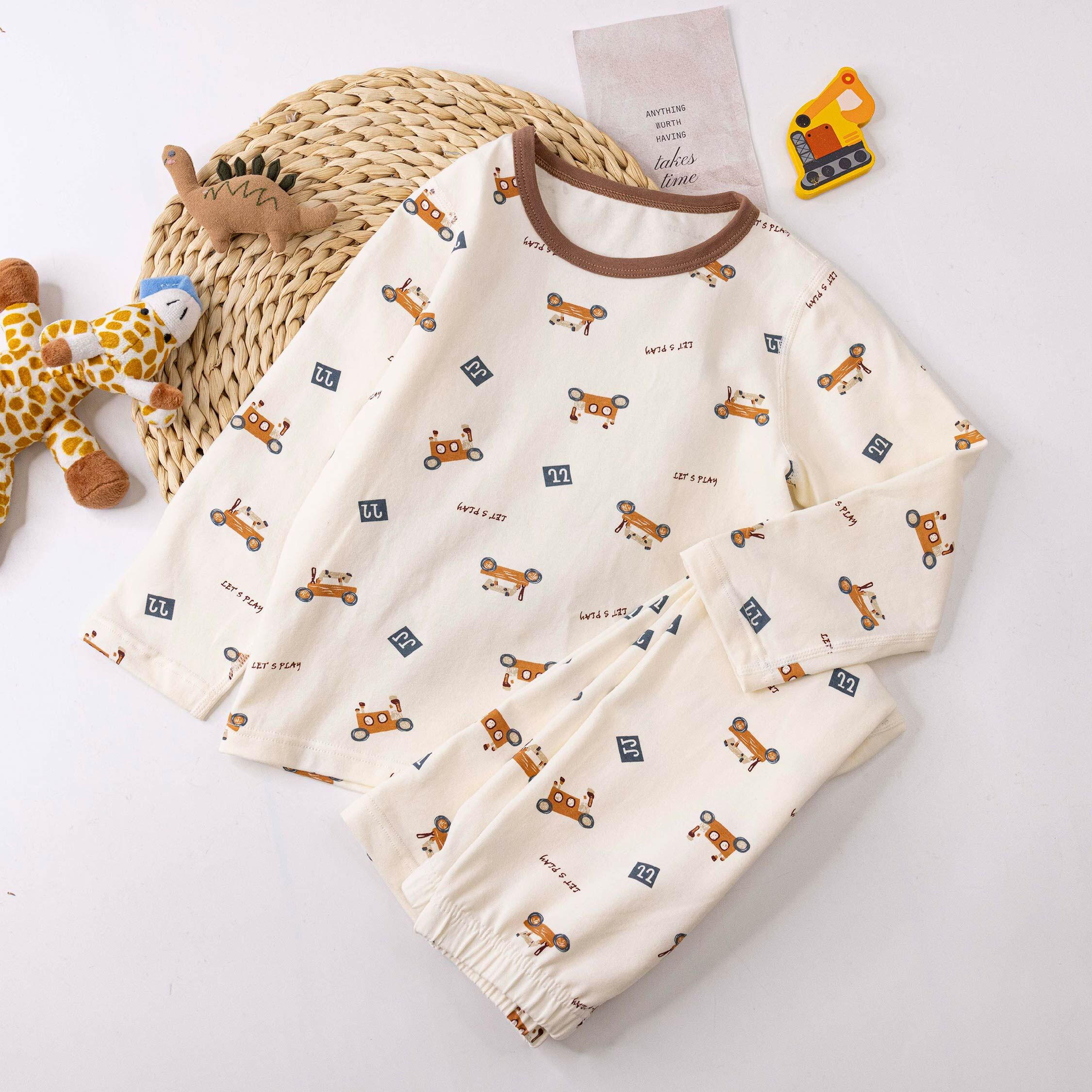 衣拉語【JL5540】手繪玩具車車睡衣套裝