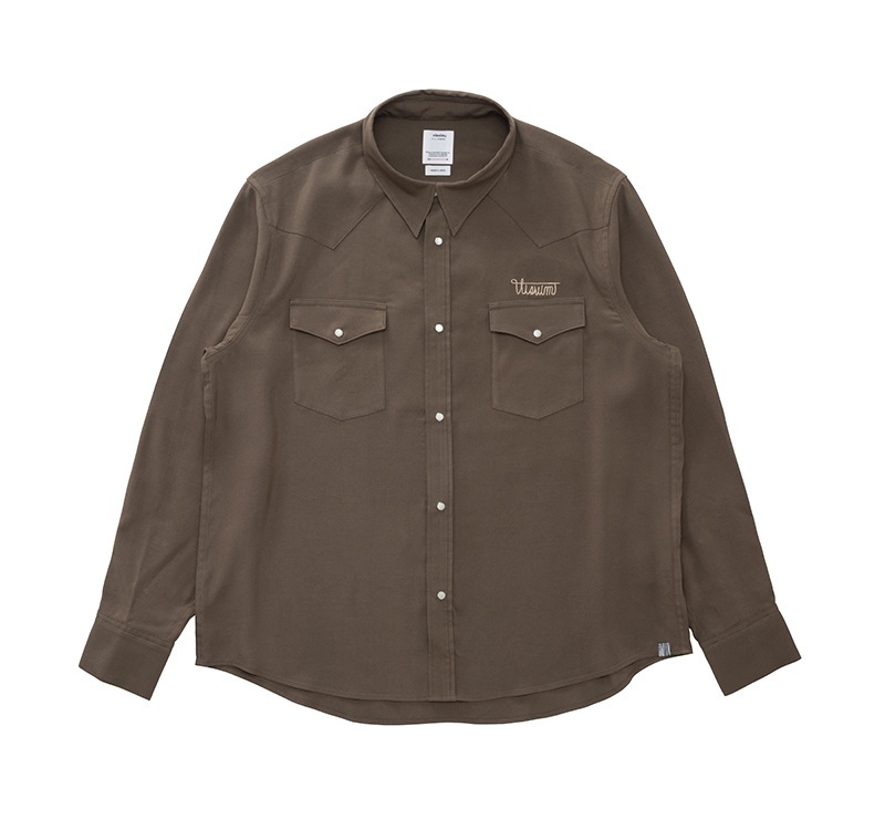 トップス visvim 26ssFOUR CORNERS L/S BROWN size4 visvim