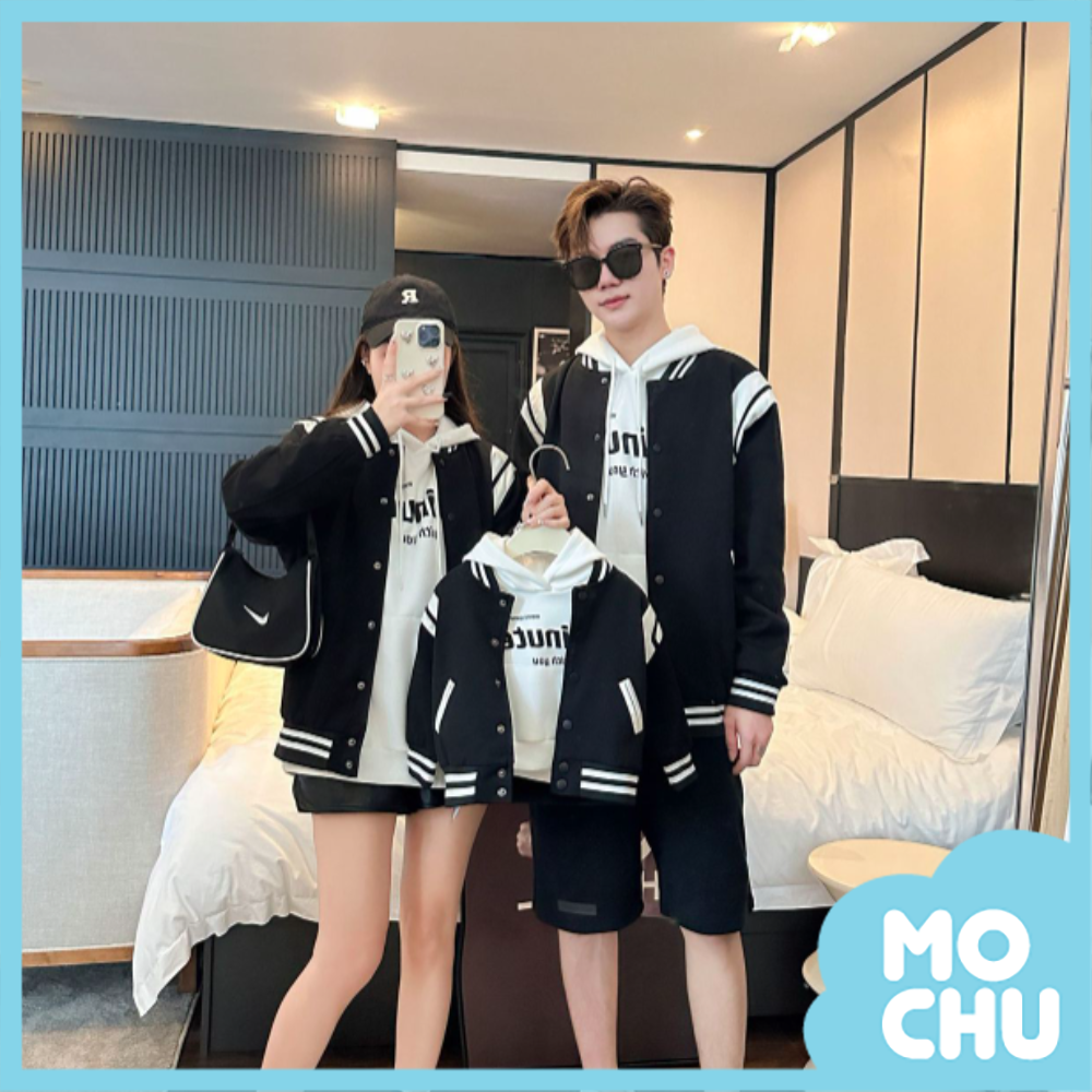 運動風棒球外套親子裝