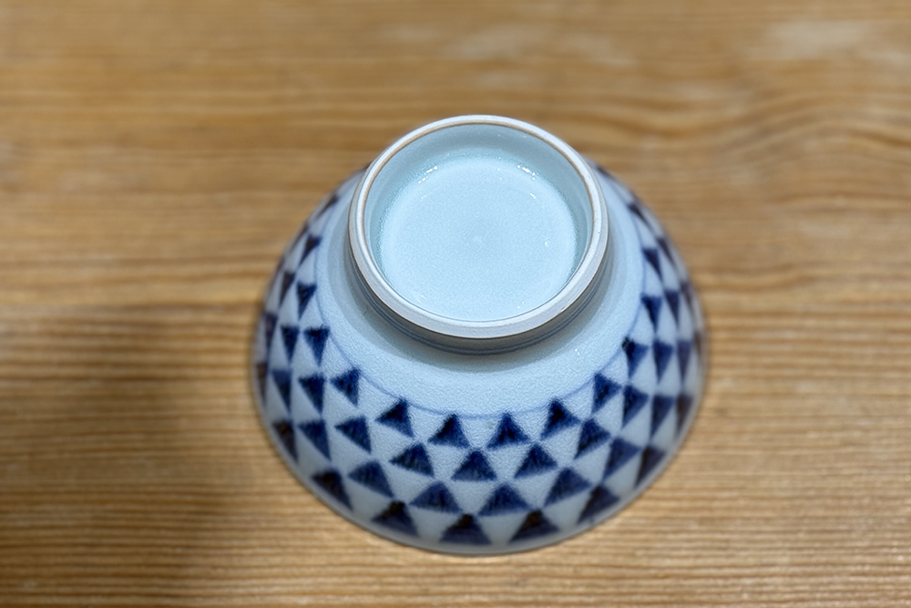 中田窯-茶碗 吳須 鱗