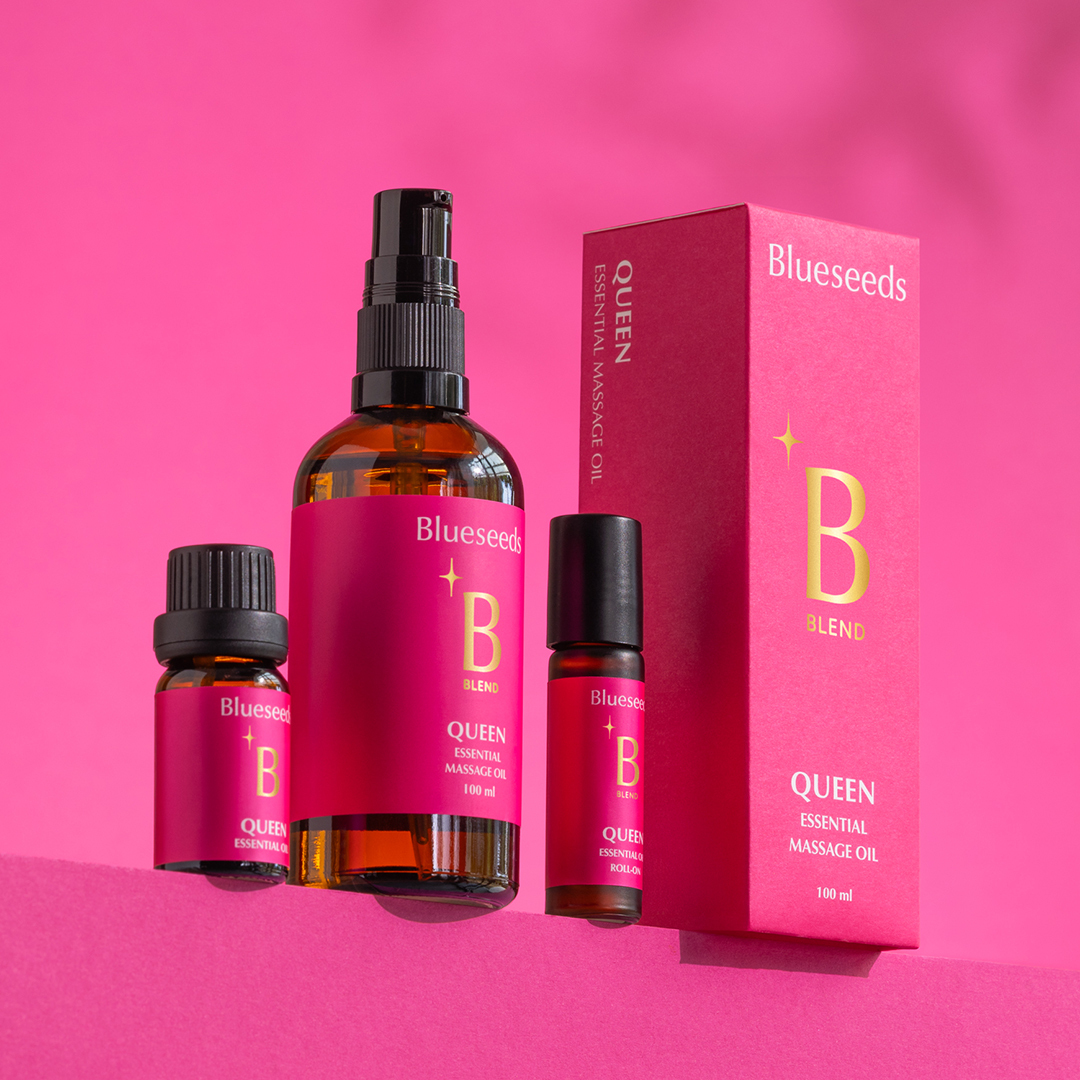 【加碼點數10倍送】油乳絕配組 (女王美體油100ml+女王特調香氛身體乳100ml)｜贈360度全身按摩舒壓棒