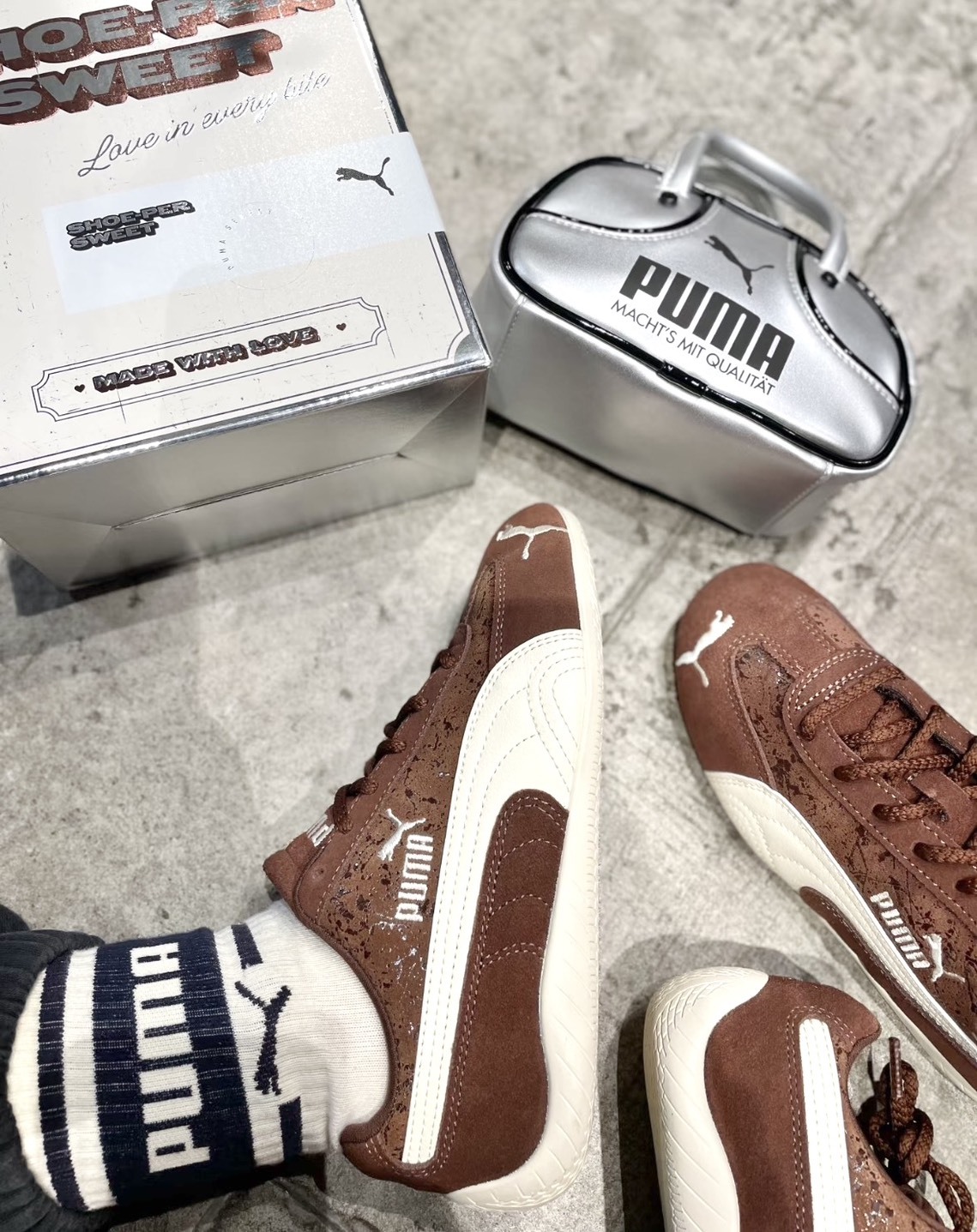 PUMA 休閒鞋 SPEEDCAT SHOE-PER SWEET 巧克力 賽車鞋 男女 40667501