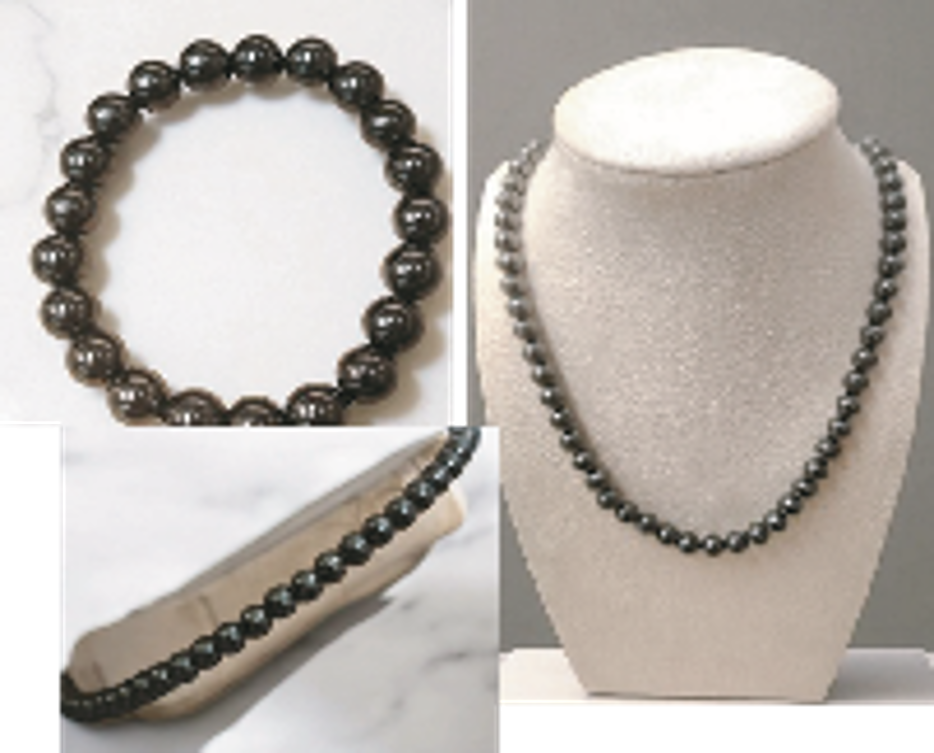 A5 DAIICHI 6A醫療級鈦黑磁石10mm頸串+10mm手串+6mm腳串套裝