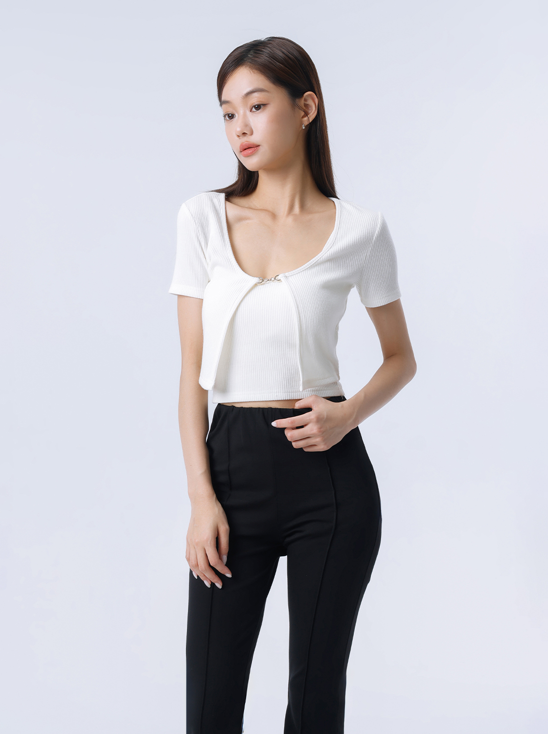 【期間限定】金釦bra背心上衣兩件組