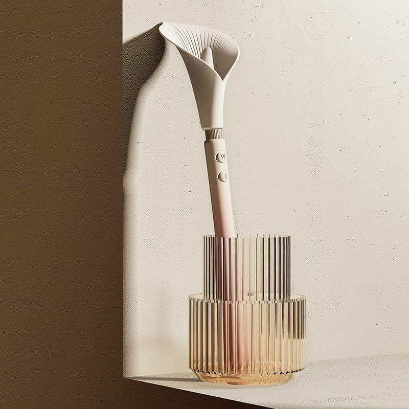 Zalo Calla Dual-End Soft Petal Vibrator Ivory White