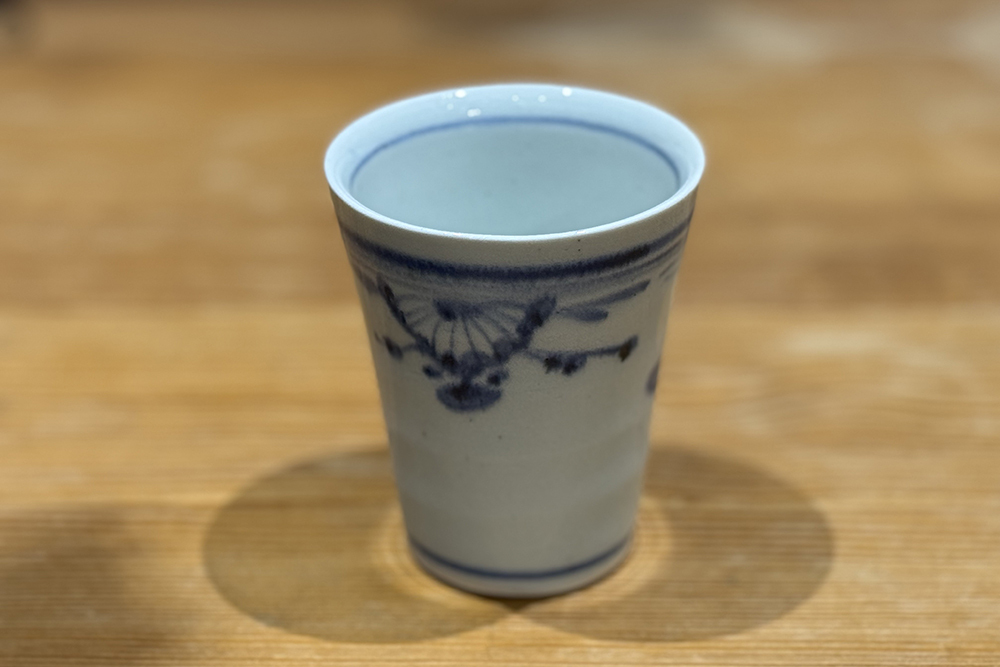 中田窯-萬用杯 吳須 菊