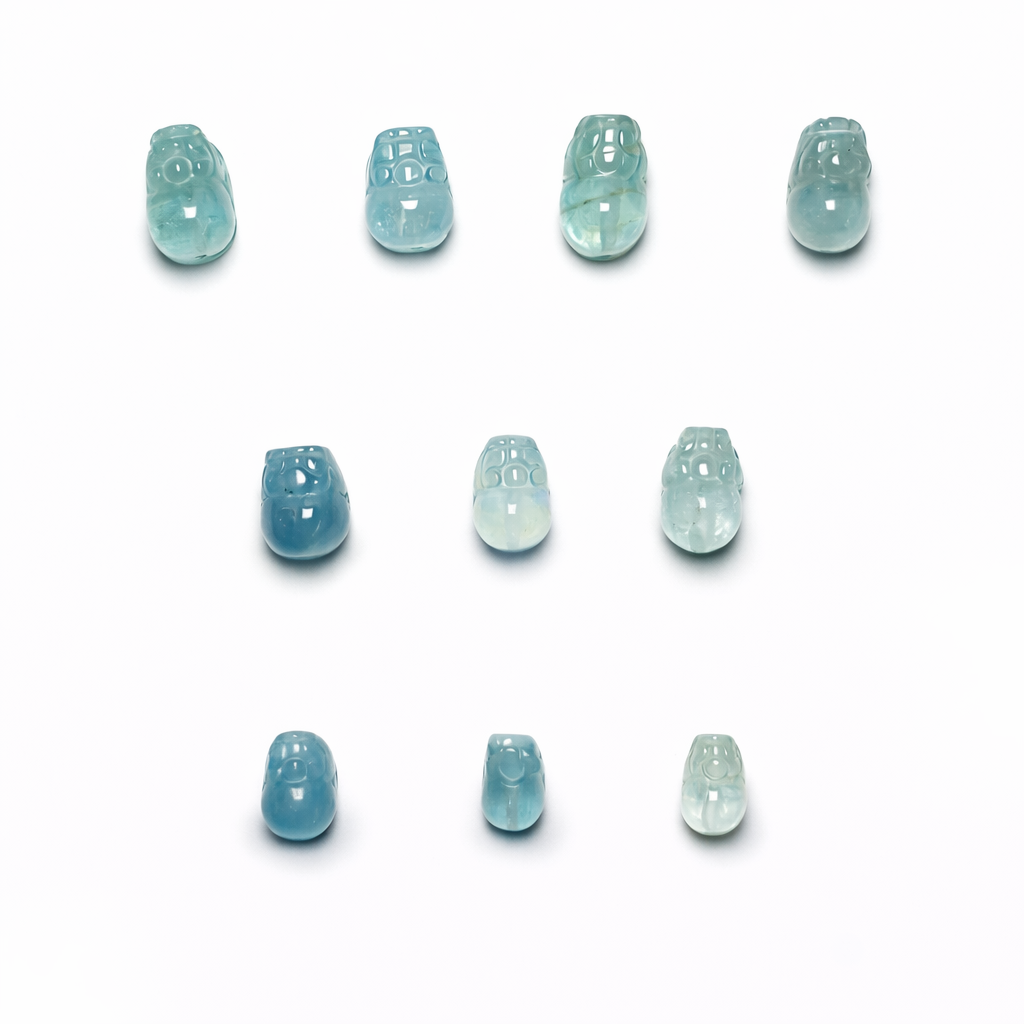 海藍寶摩根石｜貔貅｜轉好運