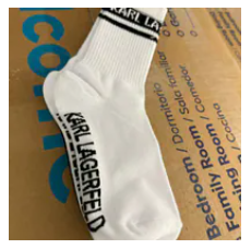 [S] KARL LAGERFELD BLACK/WHITE L5KF8192 KARL LOGO CREW SOCKS 2 PACK, 198913975307 (SKL1545)