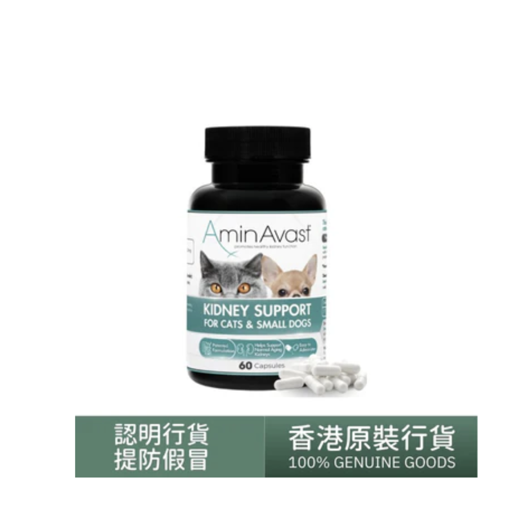 AminAvast - 胺腎 腎臟健康營養補充劑- 小型犬及貓咪適用 (60粒裝)