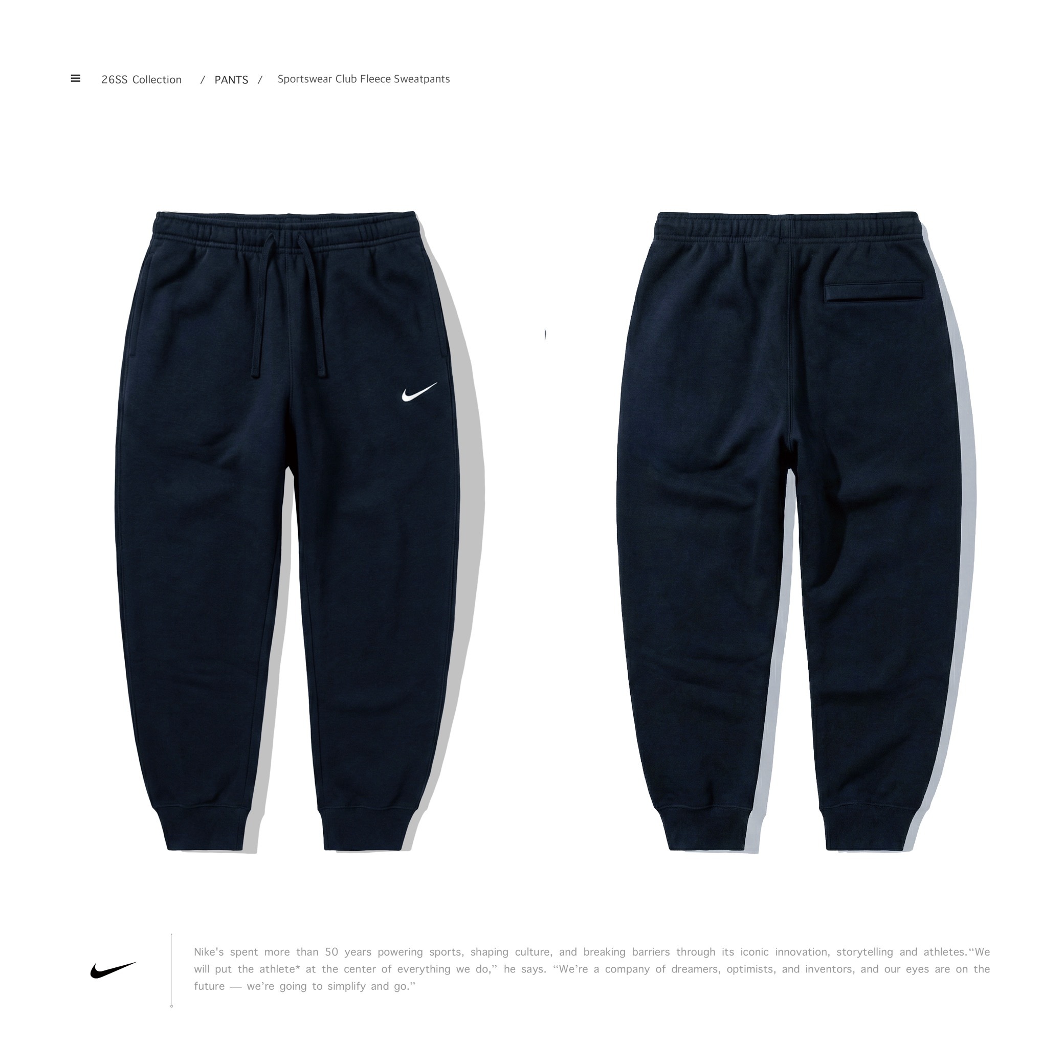 [ 預約販売 ] NIKE - Sportswear Club Fleece Sweatpants