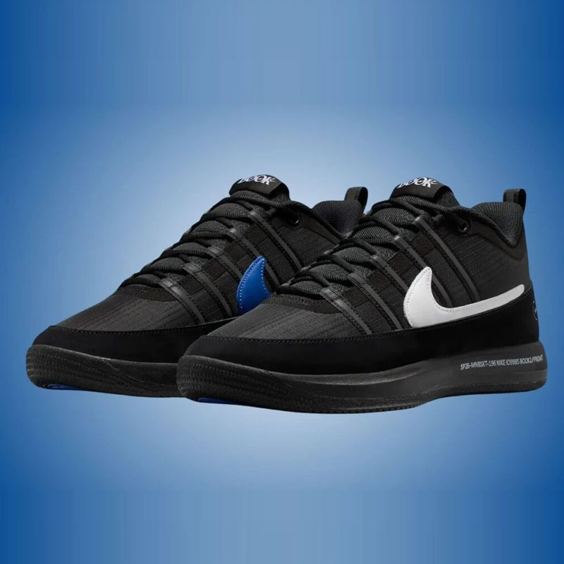 〈連線代購商品〉Fragment x Nike Book 2 Black 藤原浩 閃電 黑白藍 聯名 實戰鞋【IO9985-900】