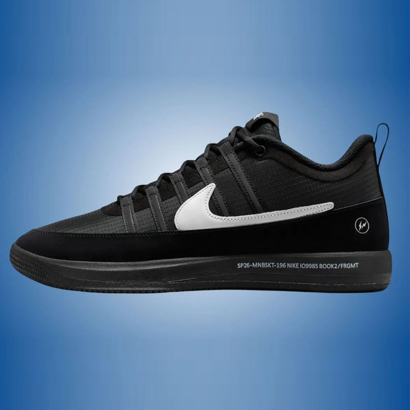 〈連線代購商品〉男鞋 FRAGMENT X NIKE BOOK 2 'Black' 黑白藍 藤原浩 閃電 聯名 實戰 籃球鞋【IO9985-900】