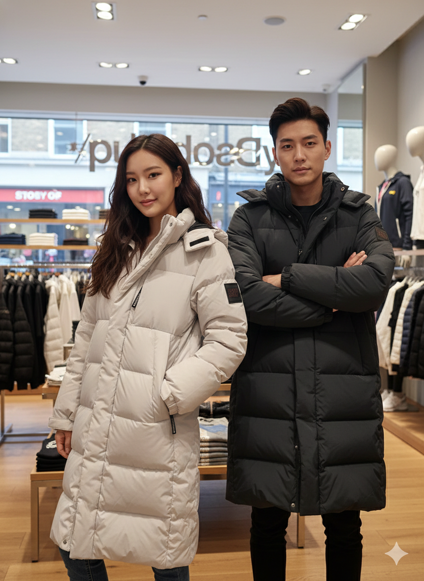 【直播】SUPERDRY LX022310 經典修身極致保暖長版羽絨大衣