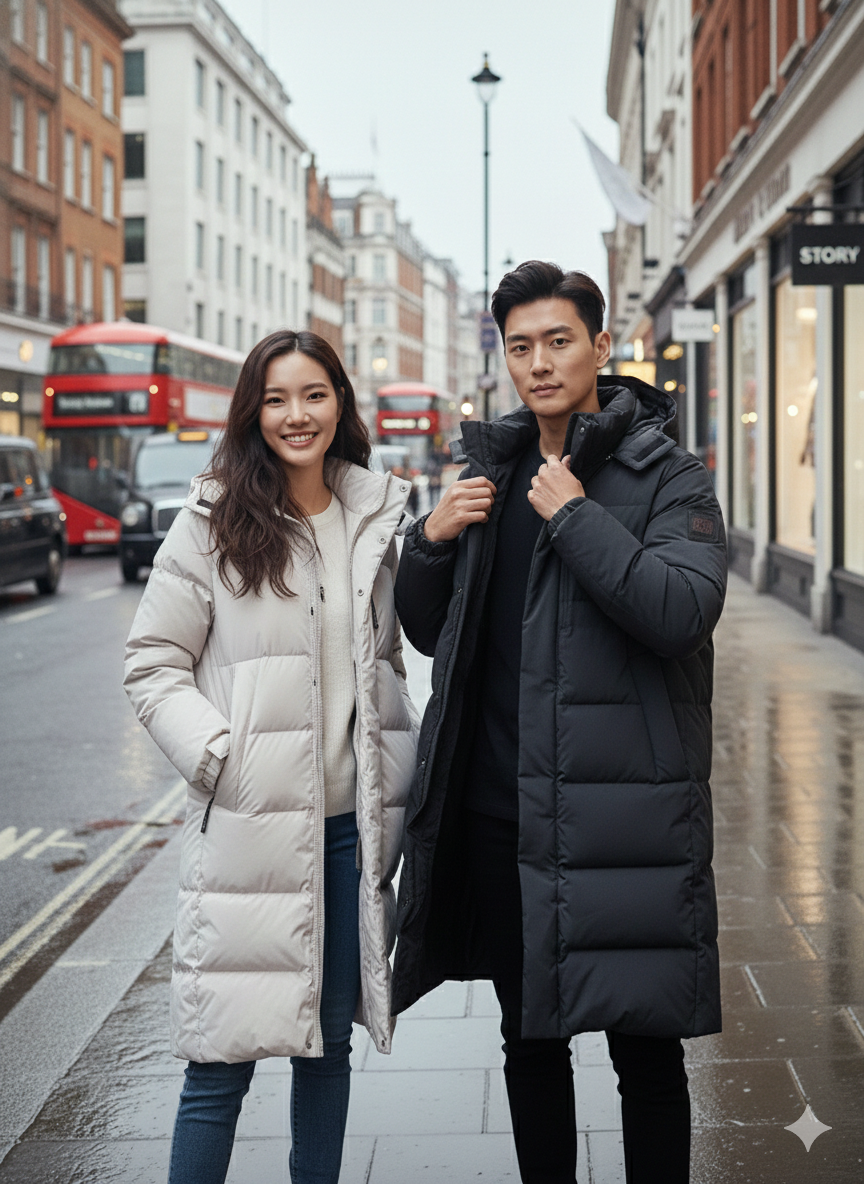 【直播】SUPERDRY LX022310 經典修身極致保暖長版羽絨大衣