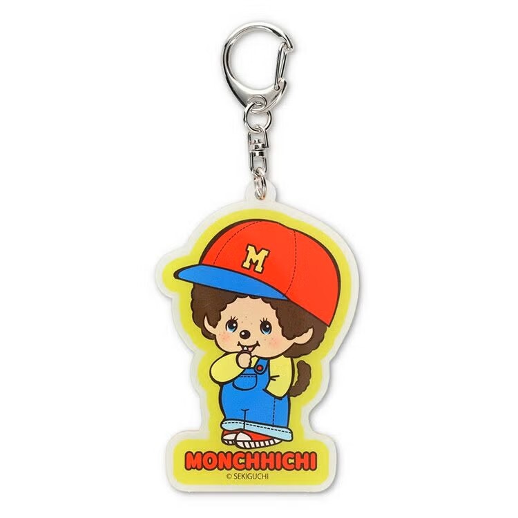 Monchhichi Acrylic Keychain (Nostalgic Monchhichi/Cap)