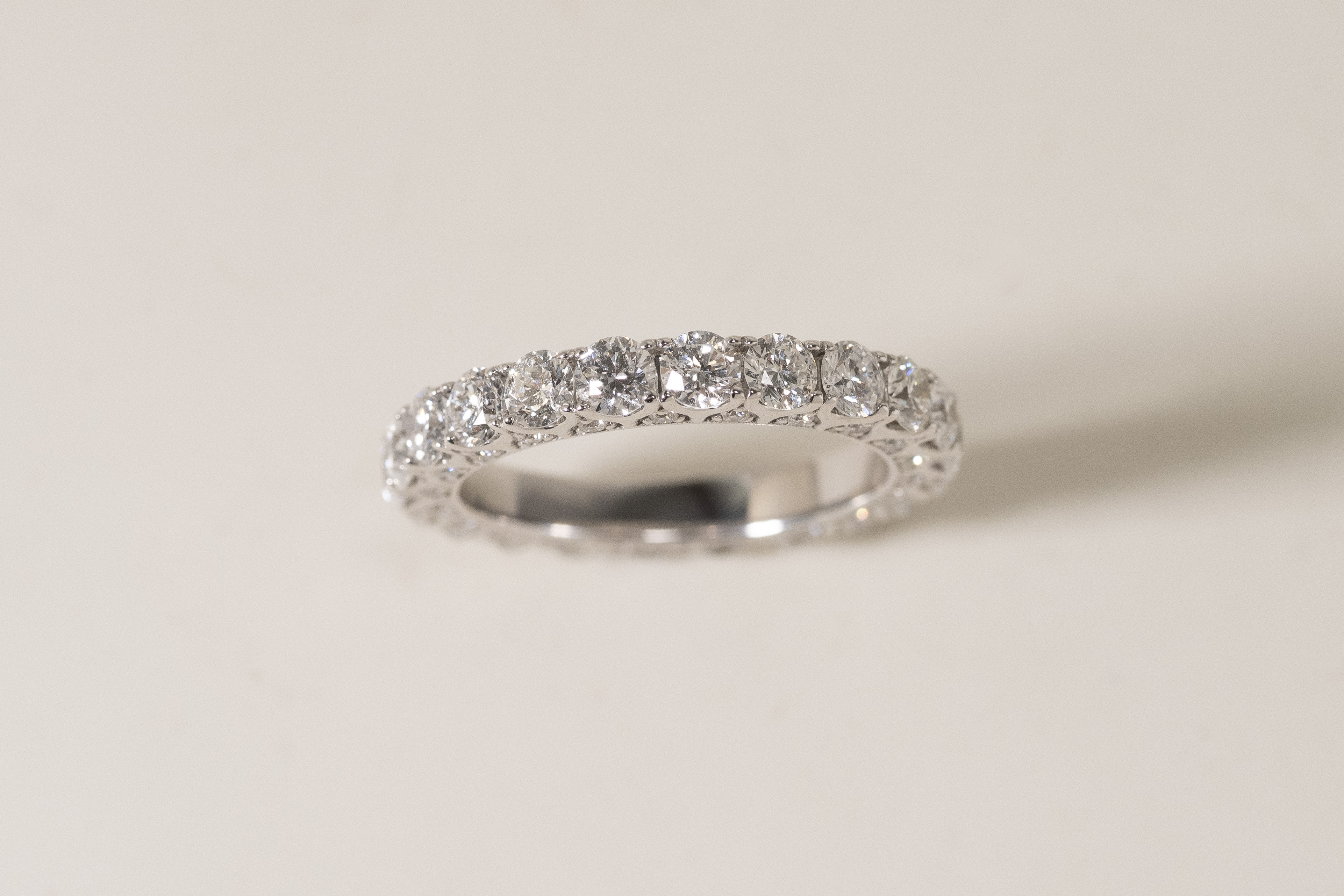 18K 2.33ct Full Eternity Diamond Ring