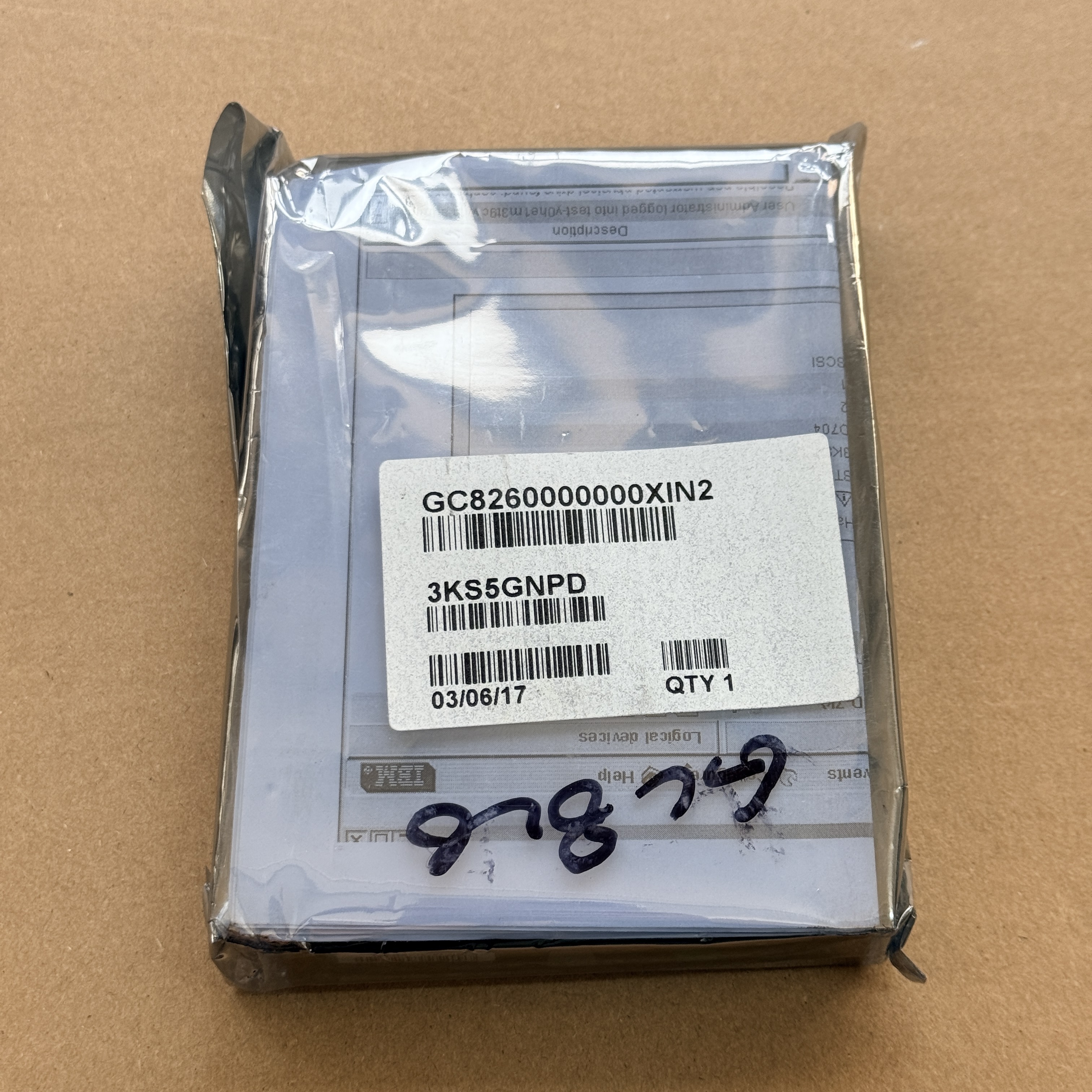 GC826 DELL 146GB U320 10K SCSI HDD = GC828, 9X2006-143 (翻新)