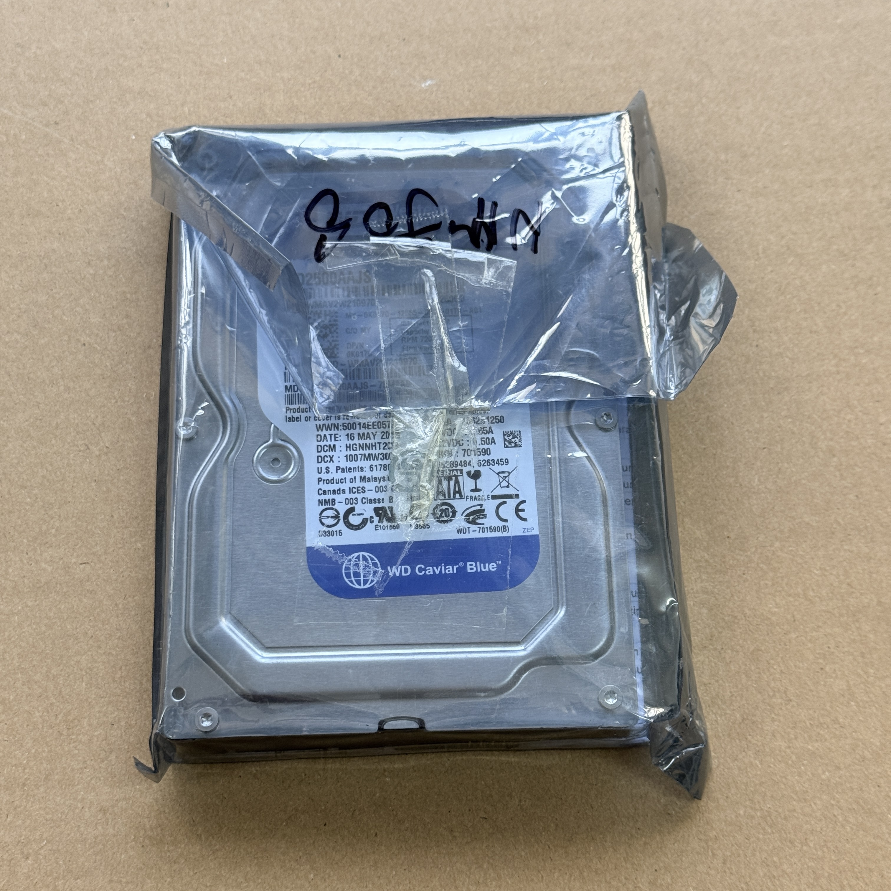 NN508 DELL 3.5" 250GB 7.2K SATA HDD (翻新)
