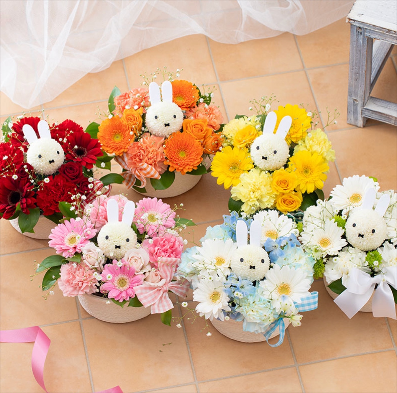 【多規格圖片】Miffy 造型花盆栽 (3 色可選 )