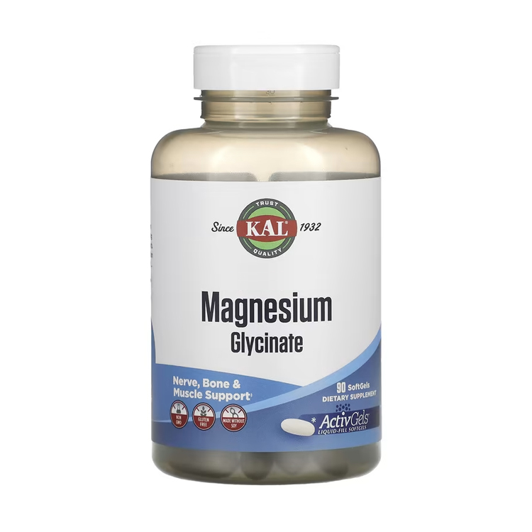 美國KAL 高吸收甘胺酸鎂315毫克, 90粒膠囊
