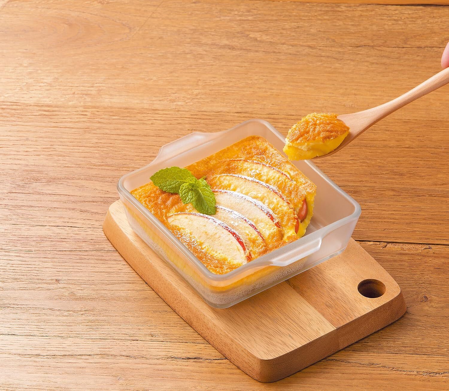 Aderia Cera Bake 不易黏陶瓷塗層耐熱方形玻璃焗盤