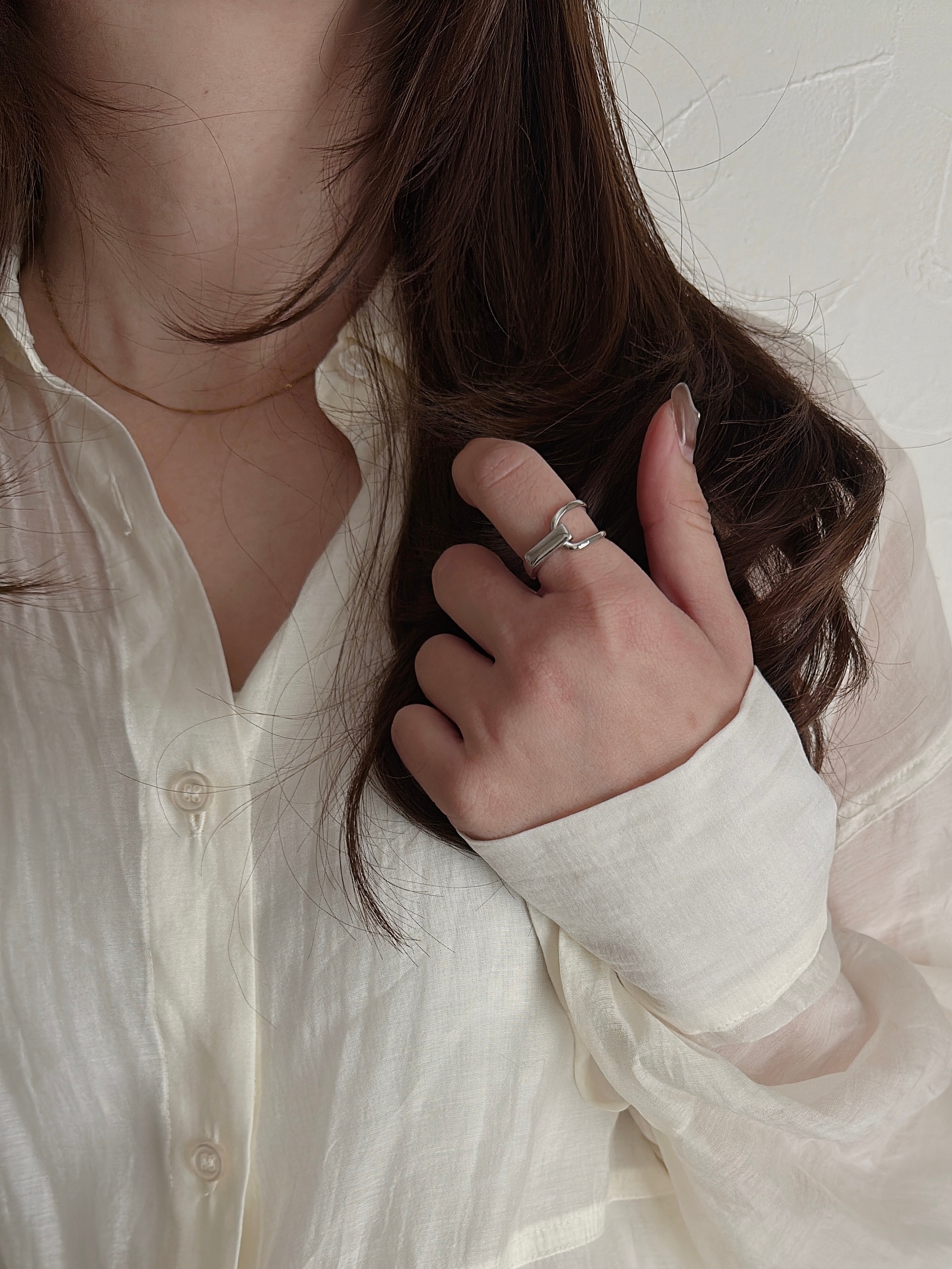 SS magnet snake chain necklace