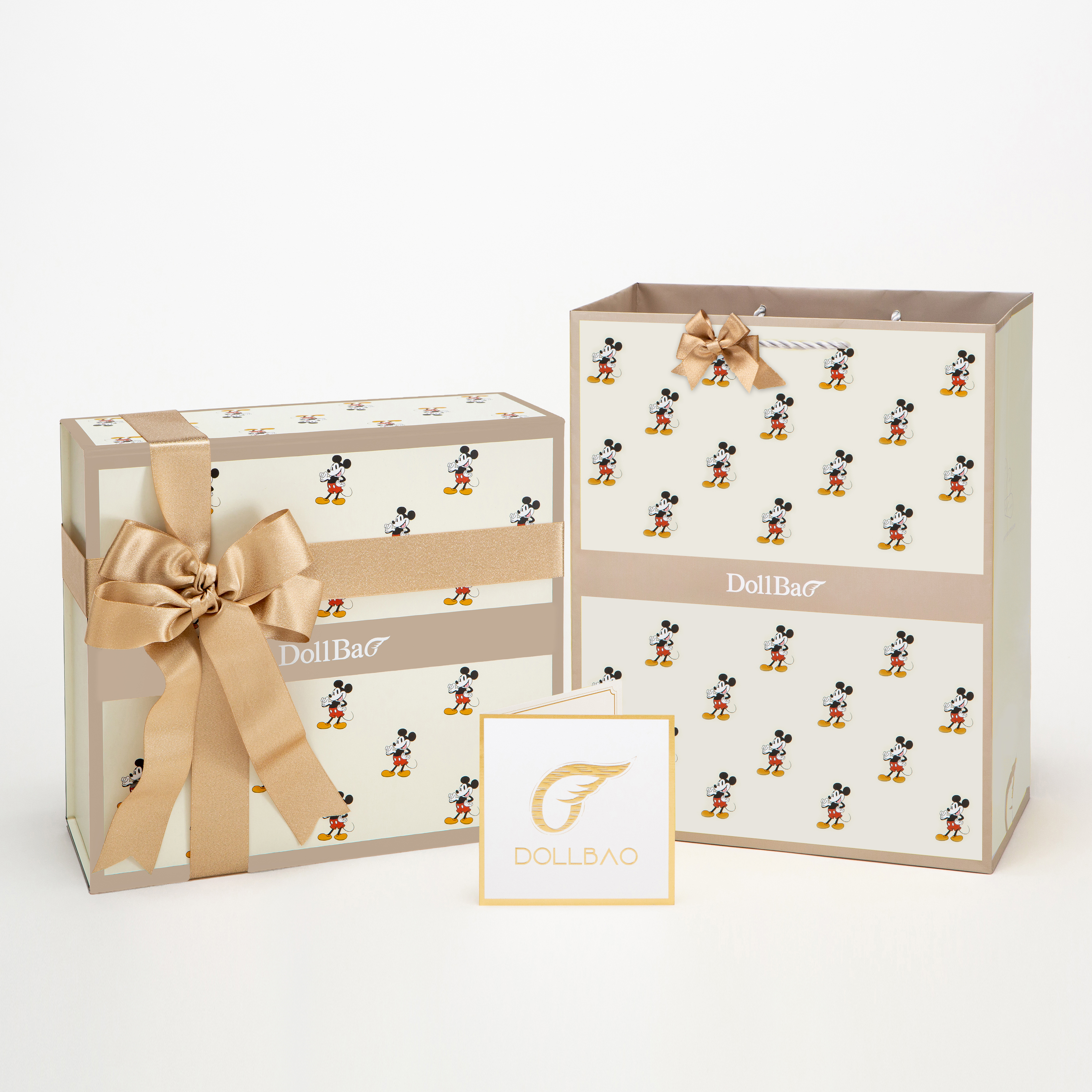 Gift DollBao 米奇彌月禮盒 (巧柔豆豆毯標準款+竹纖涼感小童方枕)｜多款可選