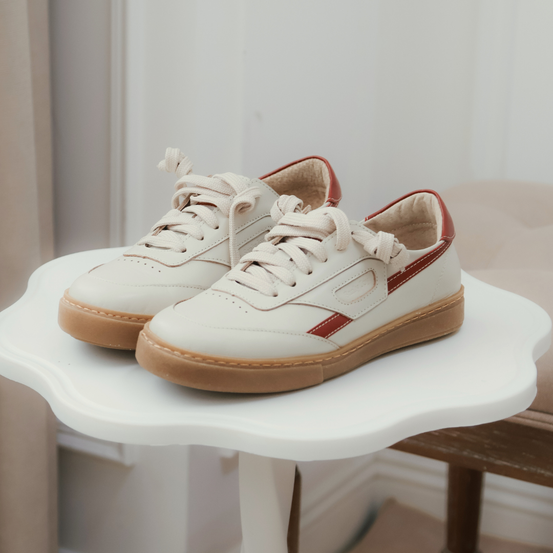 南希‧拼色板鞋(真皮女鞋/寬楦/厚底)