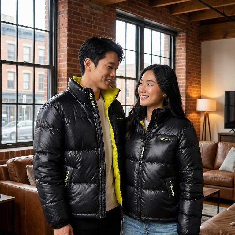 【直播】SUPERDRY LX022309 雙面穿輕盈羽絨外套