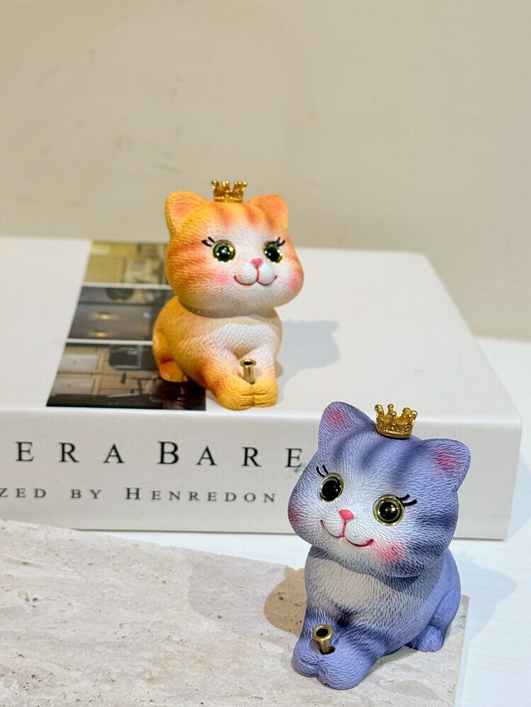 皇冠貓咪線香座