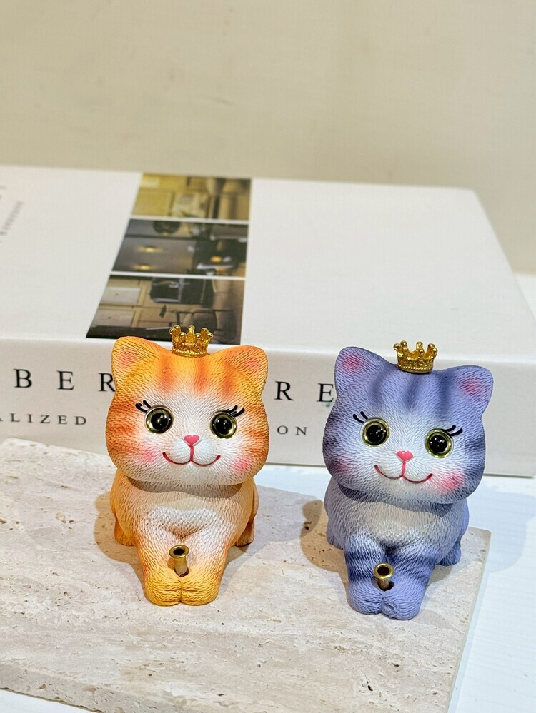 皇冠貓咪線香座