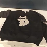 [S] KARL LAGERFELD BLACK CHOUPETTE SWEATER, L5ZSS743-BLK (SKL1557)