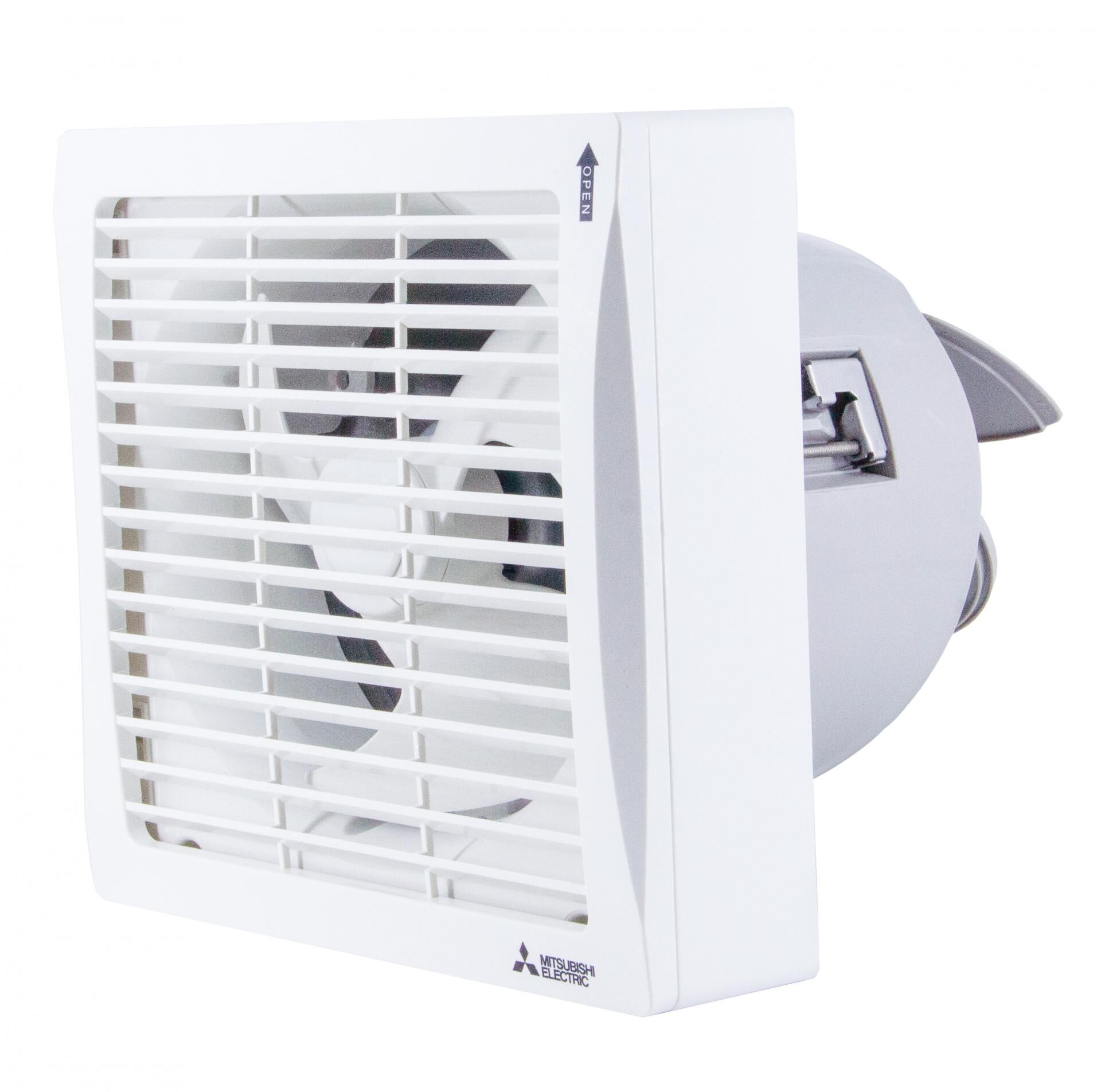 三菱電機 Mitsubishi Electric   V-15EWG6T‧扇葉直徑:15厘米/6吋‧電動百葉背板抽氣扇‧香港行貨,原廠1年保養‧