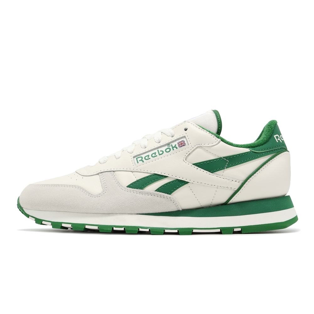 【下殺↘ $990】Reebok 休閒鞋 Classic Leather 白 綠 麂皮 男 100074340